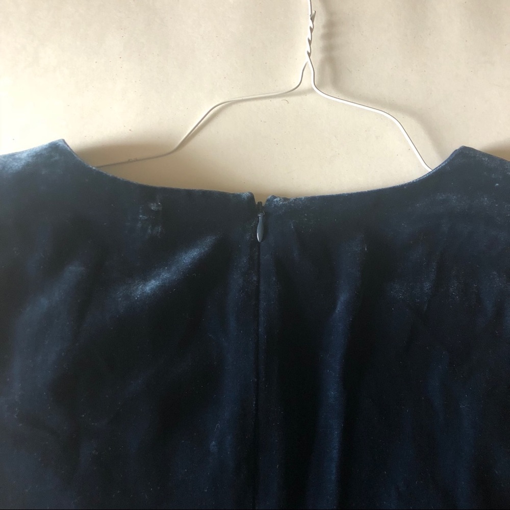 NWT Theory Meleesa Vintage Teal velvet party dress - Picture 8 of 8